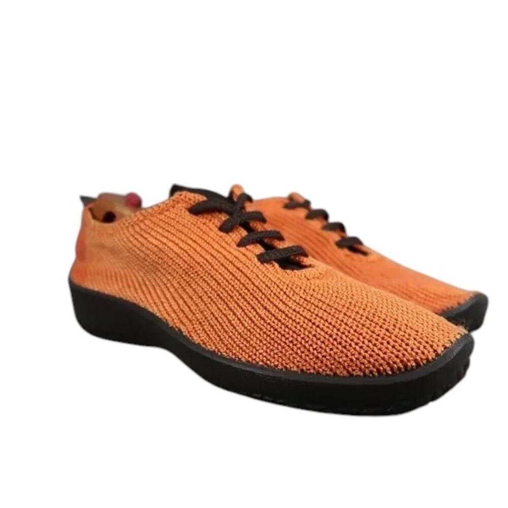 Arcopedico Shoes Womens 38 Casual Oxford Sneakers Knit Comfort Fashion Orange